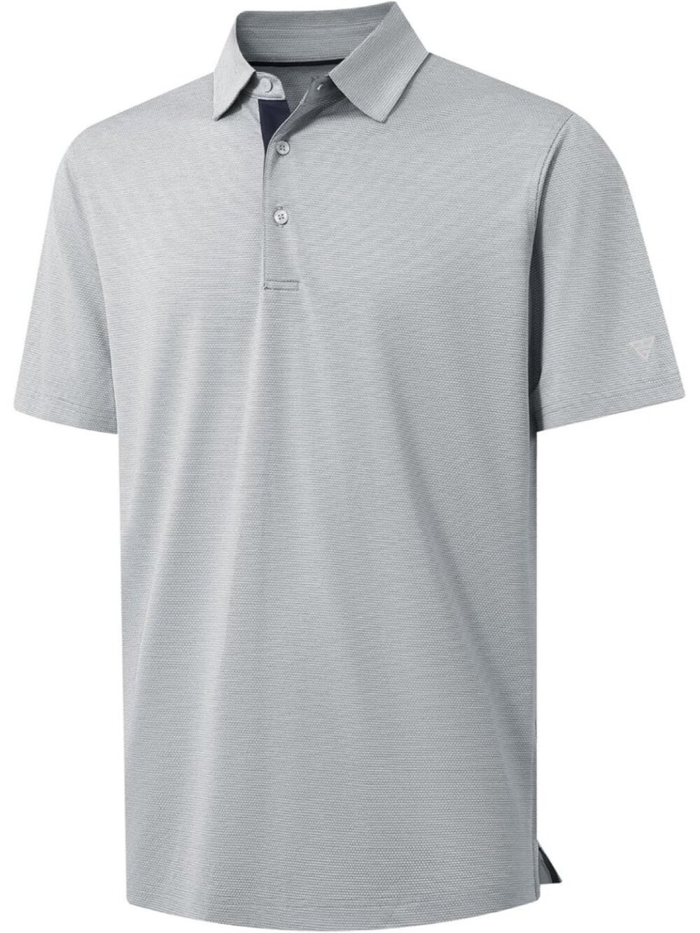 Mens Faded Denim Heather Short Sleeve Performance Moisture Wicking Active Tee